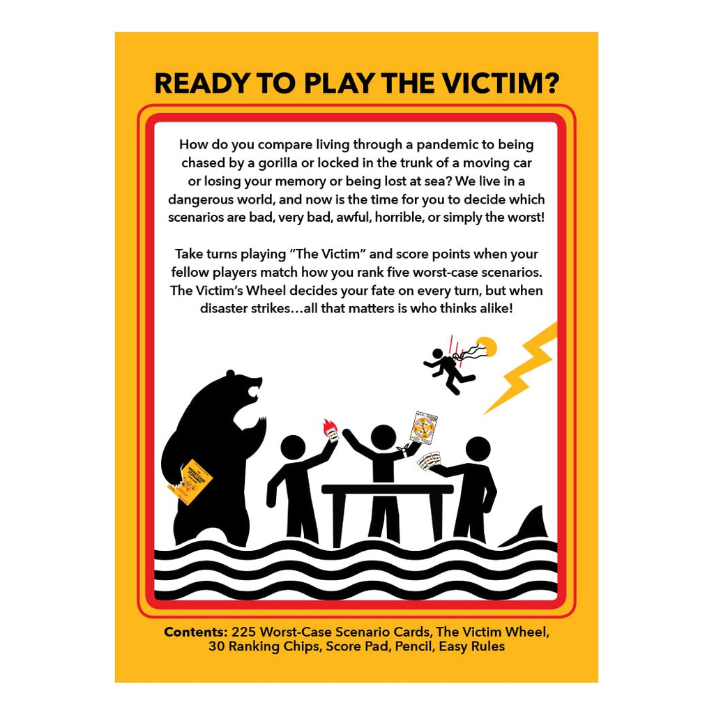 Moose Worst-Case Scenario Card Game – Family & Party Fun for 3-6 Players, Ages 10+