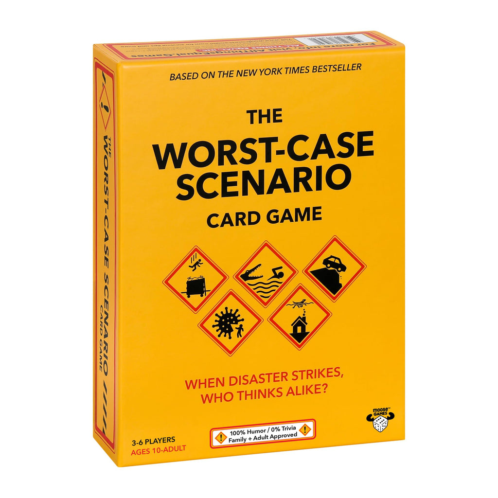 Moose Worst-Case Scenario Card Game – Family & Party Fun for 3-6 Players, Ages 10+