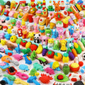 Moosia 150 Pack Animal Pencil Erasers – 3D Take-Apart Classroom Rewards & Party Favors