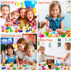 Moosia 120 Pack Animal Pencil Erasers – 3D Take-Apart Desk Pets & Party Favors
