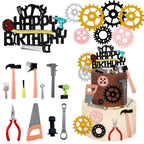 Morofme Tools Cake Topper Set – Hammer, Wrench & Screwdrivers for Construction Themed Cakes