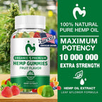 MOSRAY Hemp Gummies – Pain, Sleep & Anxiety Relief | Organic Extra Strength 3 Pack