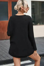 Moss Green Textured Knit Top | Plus Size Long Sleeve