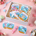 Motionchic 28-Set Axolotl Party Favors — Valentines Cards & Slingshots Bulk