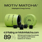 Motiv Organic Matcha & Mushrooms Energy Gummies – 300 MG Concentrate