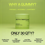 Motiv Organic Matcha & Mushrooms Energy Gummies – 300 MG Concentrate