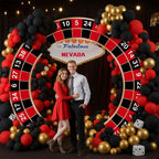 Moukeren Large Casino Night Banner | Vegas Party Decor for Porch Entryway