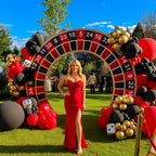 Moukeren Large Casino Night Banner | Vegas Party Decor for Porch Entryway