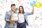 MPRVAKYF Happy Birthday Cake Topper - Black Acrylic Cake Decoration