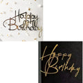 MPRVAKYF Gold Acrylic Birthday Cake Topper — 2-Piece Party Decoration