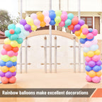 Mr. Pen Balloons – 12in, 54 Pack, Vibrant Rainbow Colors for Parties