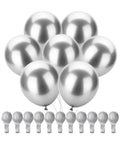 Mr. Pen Metallic Balloons - 12 Inch, 100 Pack, Silver | Party Decor