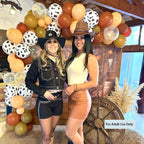 Msiveavz Cow Print Balloons Set – 60pcs Brown Latex Balloons for Adult Western Farm Parties