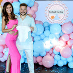 Msiveavz Pink & Blue Party Balloons — 50 Pcs, 12in Latex for Gender Reveal & Celebrations