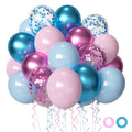 Msiveavz Pink & Blue Party Balloons — 50 Pcs, 12in Latex for Gender Reveal & Celebrations