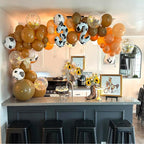 Msiveavz Cow Print Balloons Set – 60pcs Brown Latex Balloons for Adult Western Farm Parties