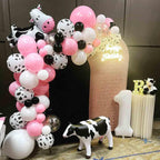 Msiveavz Cow Print Balloons Set – 60pcs Pink Latex, 12in for Birthday & Farm Party Decor