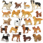 Muchfun 20Pcs Dog Toy Figures for Kids – Cake Toppers & Decor