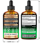 USDA Organic Mullein Drops for Lungs – 4 fl oz | Made in USA