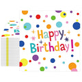Muplaya Birthday Napkins - 40 Pack, Confetti & Star Design (6.5x6.5 in)