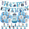 MVVKUUI Frozen Theme Party Decorations Kit - 49 Pcs, Easy DIY for Kids' Birthday Party