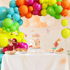 MYXTDAY Tropical Balloon Arch Garland Kit – 119 Pcs Rainbow Hawaii Balloons for Parties, Backdrops