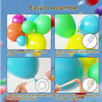 MYXTDAY Tropical Balloon Arch Garland Kit – 119 Pcs Rainbow Hawaii Balloons for Parties, Backdrops