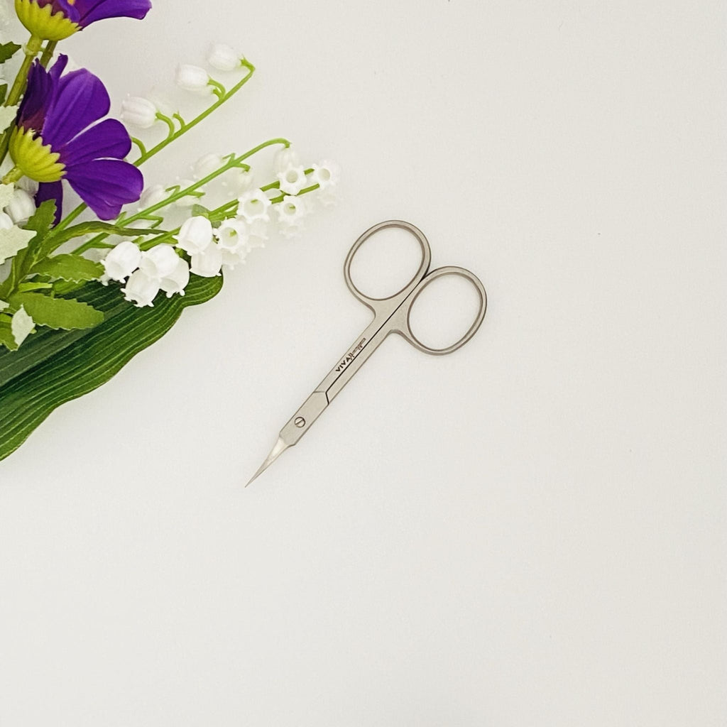 Cuticle Nail Scissors - 9.5cm Slightly Curved