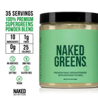 NAKED Super Greens Powder – Organic Greens, 35 Servings, Vegan & Non-GMO