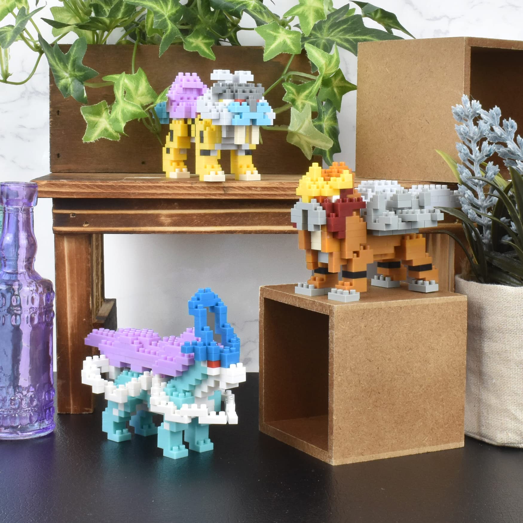 Nanoblock Pokemon Entei – 240-Piece Nano Block Kit | Official Kawada Licensed