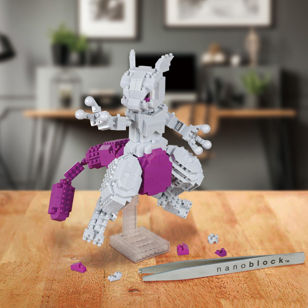 Nanoblock Pokemon Mewtwo Deluxe Edition - 620-Piece Build Kit (5.5 Inches Tall)