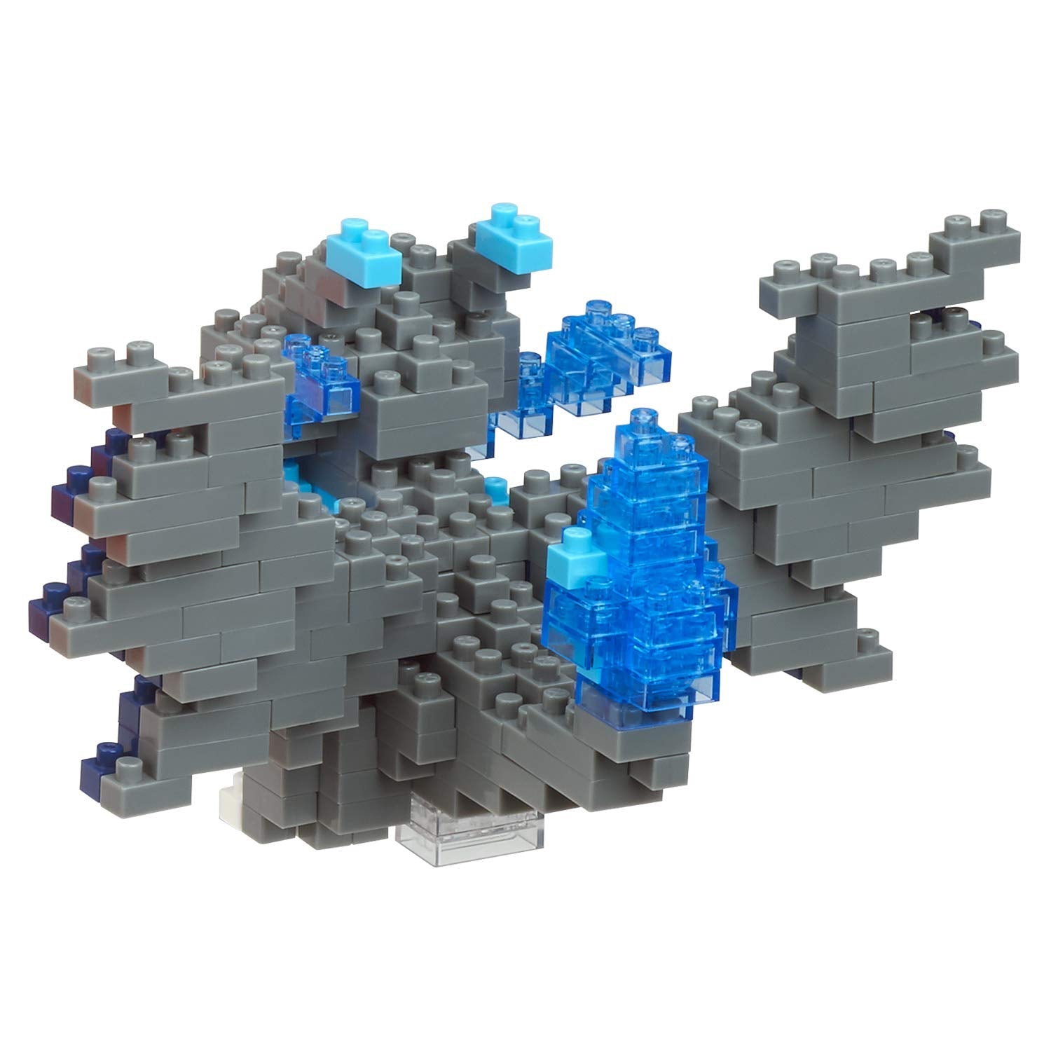 Nanoblock Pokemon Mega Charizard X – 320-Piece Nano Block Build (2.36" Tall)