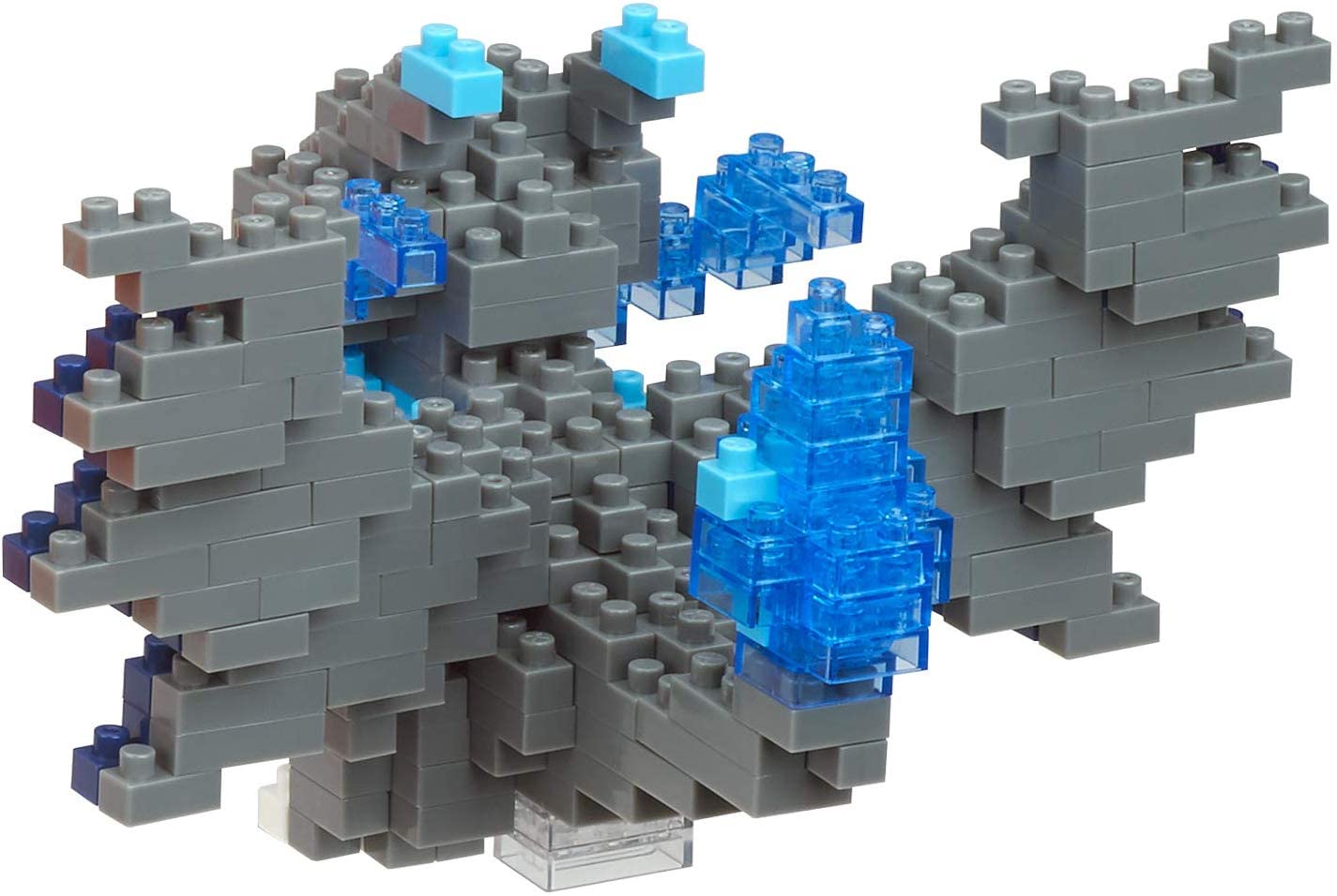 Nanoblock Pokemon Mega Charizard X – 320-Piece Nano Block Build (2.36" Tall)