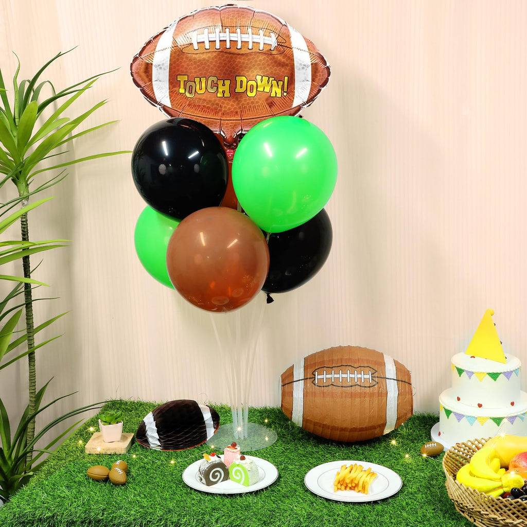Naozinebi Football Party Balloons Stand Kit – 2 Sets for Football Themed Centerpieces