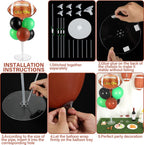 Naozinebi Football Party Balloons Stand Kit – 2 Sets for Football Themed Centerpieces