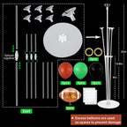 Naozinebi Football Party Balloons Stand Kit – 2 Sets for Football Themed Centerpieces