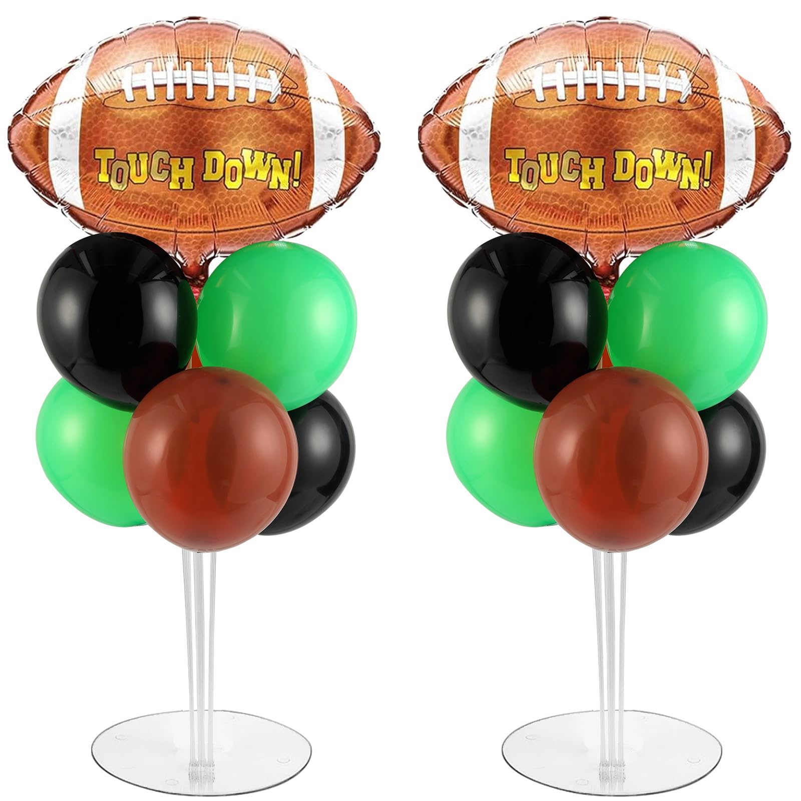 Naozinebi Football Party Balloons Stand Kit – 2 Sets for Football Themed Centerpieces