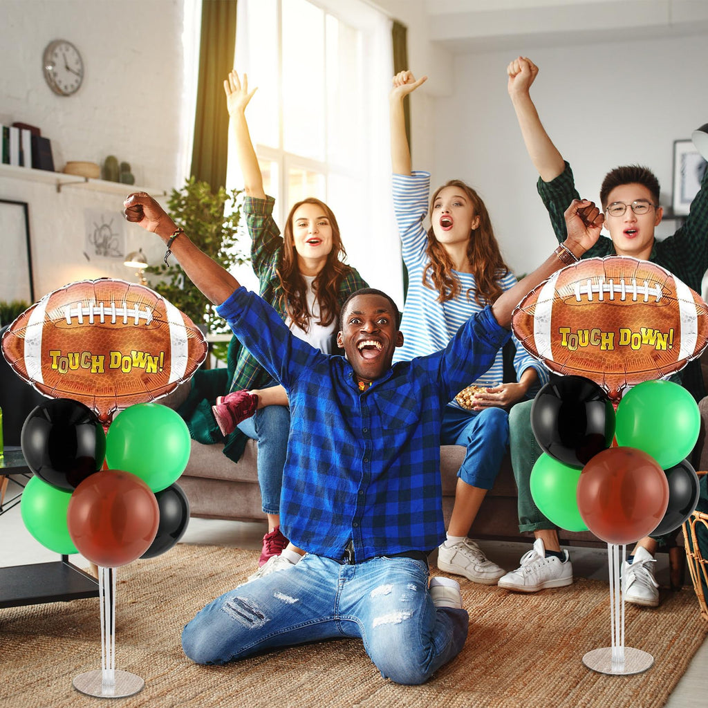 Naozinebi Football Party Balloons Stand Kit – 2 Sets for Football Themed Centerpieces