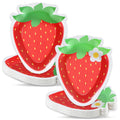 Naozinebi 50 Count Strawberry Party Plates – Strawberry Theme Disposable Dinnerware