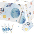 NatNarr 3-Pack First Trip Around The Sun Space Tablecloths — 54x108 in Waterproof