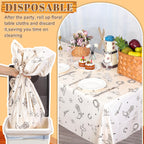 NatNarr 3-Pack Western Cowboy Tablecloths 54x108 in – Waterproof, Disposable Rodeo Decor