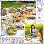 NatNarr 100 Pcs Wildflower Napkins – 2-Ply Floral Cocktail Napkins