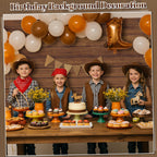 NatNarr 3 Pack Wood Grain Tablecloths | 54 x 108 in Disposable Rustic Rectangular Covers