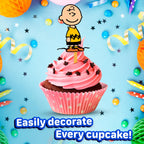 Natural Behaviour 24x Cute Dog Cupcake Toppers – Strong Birthday Decor for Kids