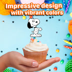 Natural Behaviour 24x Cute Dog Cupcake Toppers – Strong Birthday Decor for Kids