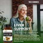 Herbal Goodness Papaya Seeds Powder Capsules – 600mg x 60, Organic Papain Enzymes for Digestion