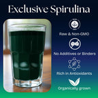 NaturalZing 100% Organic Spirulina Powder – Non-GMO, Vegan Superfood