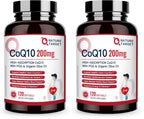 Nature Target CoQ10 200mg Softgels + PQQ with Organic Olive Oil – High Absorption, 240 Softgels (Pack of 2)