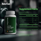 NaturElan Creatine Monohydrate Gummies – Sugar Free, No Gelatin, Vegan, Third-Party Tested | Pre-Workout & Recovery