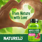 Naturelo Whole Food Multivitamin for Women – Plant-Based Vitamins, Organic Extracts & Vegan, Non-GMO